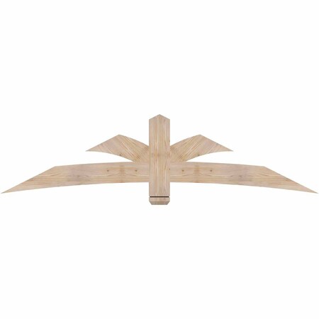 Ekena Millwork Davenport Smooth Timber Gable Bracket, Douglas Fir, 84"W x 21"H x 1 1/2"D x 5 1/2"F, 6/12 Pitch GBW084X21X0206DAV00SDF